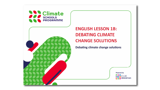 Climate Schools Programme English intro lesson