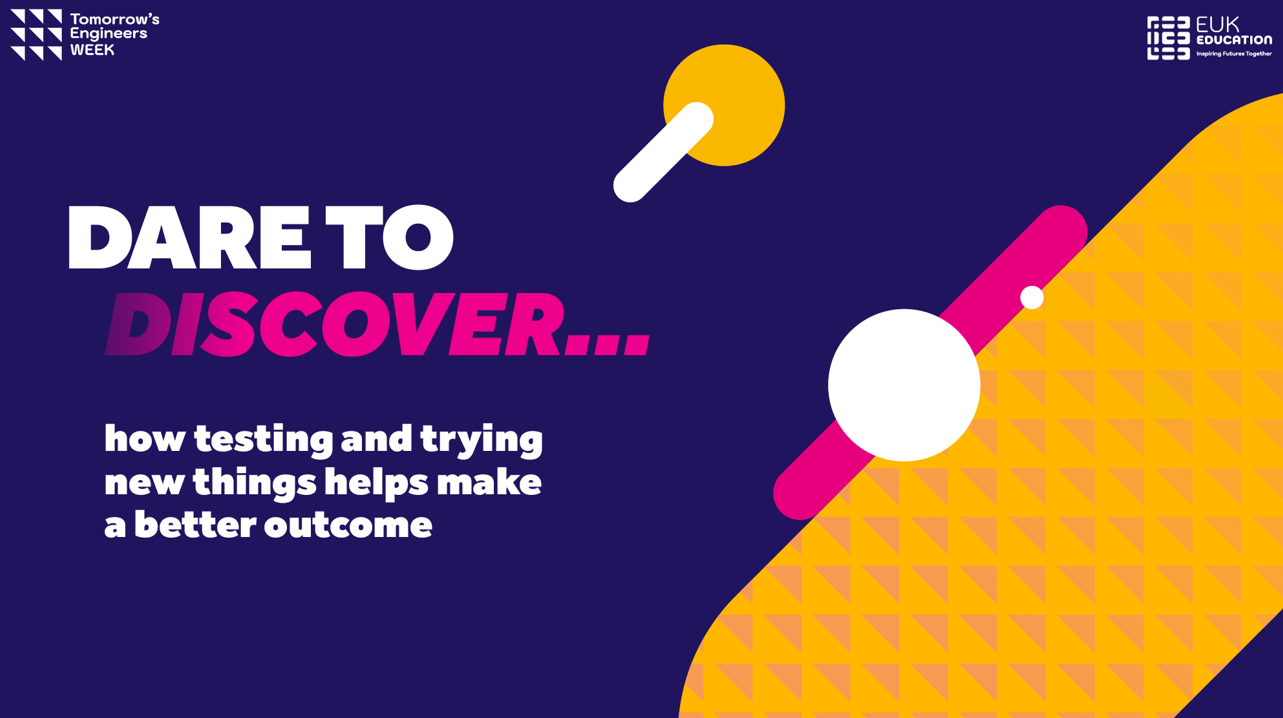 Dare Algorithm Test Example Dare to discover by testing to learn more | TEWeek25 | Student activity